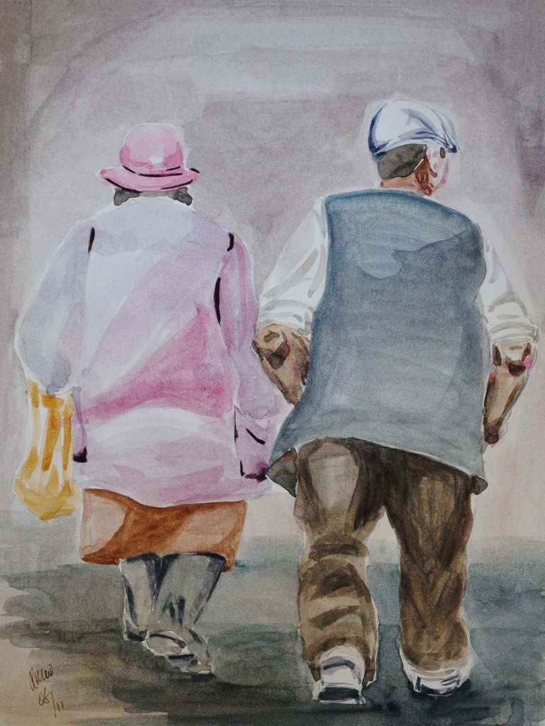 A Farmer & his wife (Sold)