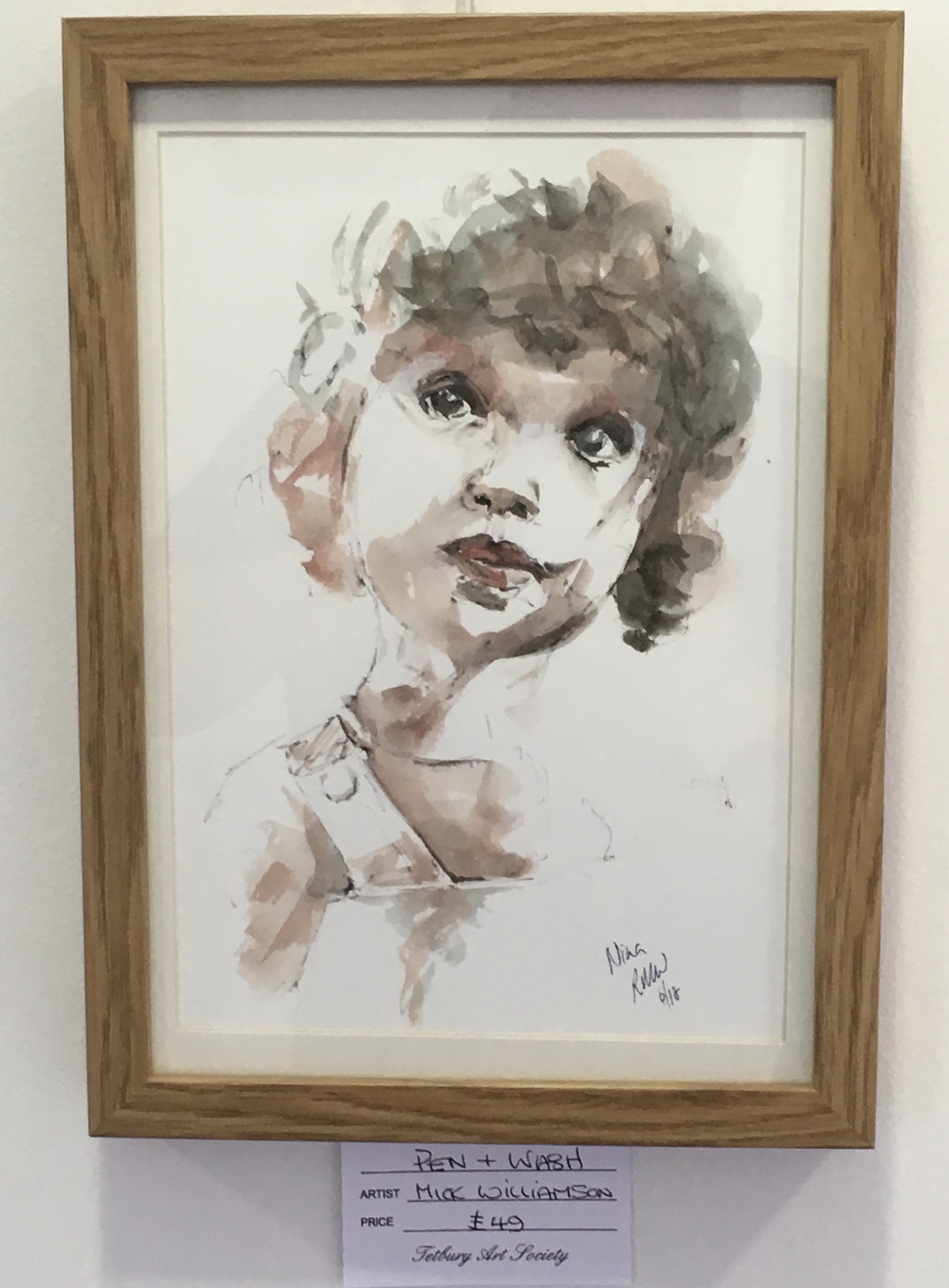 'Nina' pen & wash